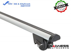 Alfa Romeo Stelvio Roof Rack Cross Bars - for models w/ factory roof rails - Silver - StarLock